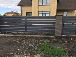 Забор жалюзи 72 метра фото в Обухово
